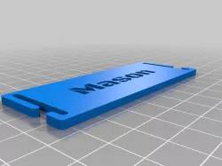 My Customized Molle Name Tag -Mason