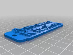My Customized Multiline Tag or Keychain