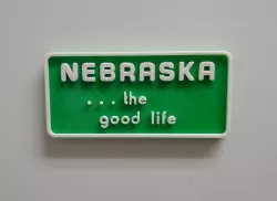Nebraska The Good Life Magnet