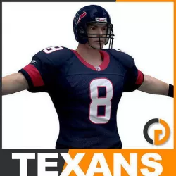 NFL Player Houston Texans 3D model