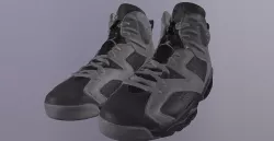 NIKE AIR JORDAN 6 SHOES PBR Low-poly 3D model
