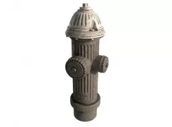 Old Fire Hydrant Low-poly 3D model