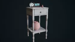 Old Side Table 3D model