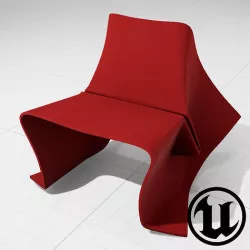 Olivier Gregoire Foldchair UE4 3D model