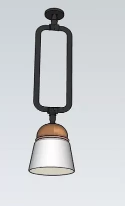 Oxford Hang Single Pendant by Urban Electric 3D model