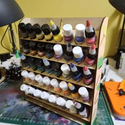 Paint rack for Kimera Paints 