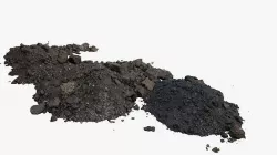 Piles of dark construction gardening soil pile  3D model