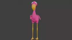  Pink Flamingo 3D model