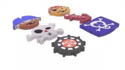 Pirate Erasers 3D model