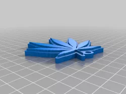 Pot Leaf Keychain