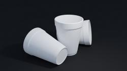 Lean double cup 3d model v2 | 3D model
