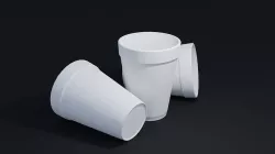 Reallistic Styrofoam Cup 4K Textures Low-poly 3D model