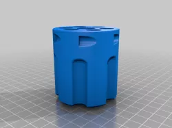 Revolver drum pen holder