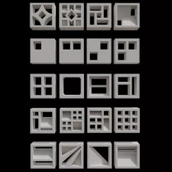 Roster Low-poly 3D model