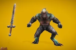 RPG Soldier Triton Low-poly 3D model