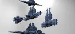 Sci-Fi Droid Prowler Ship Base Kit bash 5 3D model