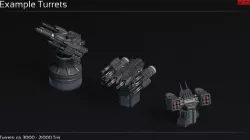 Scifi Turret Collection II Low-poly 3D model