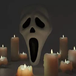 Scream Mask Low-poly 3D model