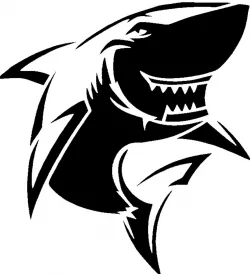 Shark stencil 5