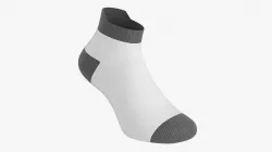 Short sport sock 02 3D model