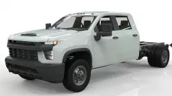 Silverado 3500 HD crewcab 2021 lowpoly 3dmodel Low-poly 3D model
