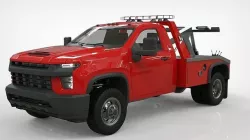 Silverado Wrecker Tow Truck 2021 Low-poly 3D model