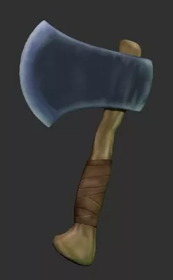 Simple AX Low-poly 3D model