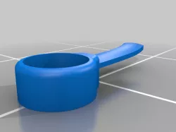 Simple Headphone holder for Ergotron Pole