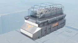 Space bus for space tourism 3D model