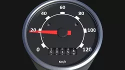 speedometer Low-poly 3D model