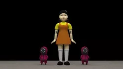 Squid game Doll Low-poly 3D model