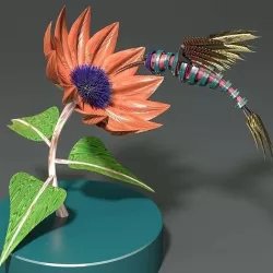 Steampunk Colibri 3D model