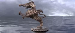 Steampunk dragon stand  3D model