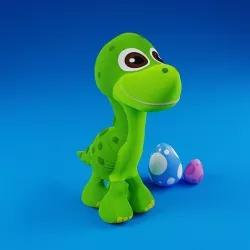 Stuffed Toy Dino model 3D model