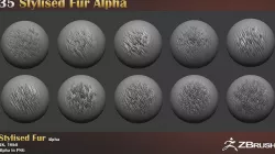 Stylized Fur Alpha Texture