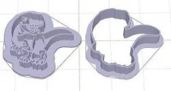 T rex cookie cutter and marker 3D model