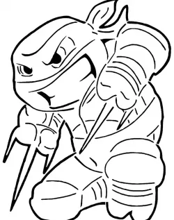TMNT Raphael stencil 3 + 2d