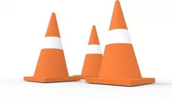 Traffic Cone Low-poly 3D model