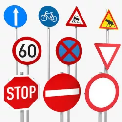 Traffic Signs 3D model