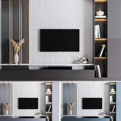 TV Wall 03 3D model