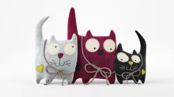 Velvet Cats Toy 3D model