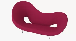 Victoria and Albert Sofa 290 Left 3D model