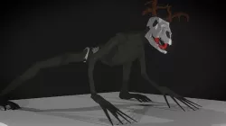 Wendigo Low-poly 3D model