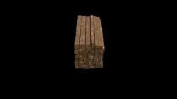 Wood stack Low-poly 3D model