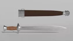 Xiphos Sword Low-poly 3D model