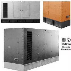 15Kva Electric Generator power station 3D model