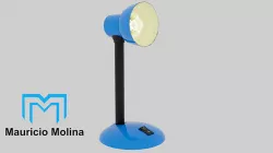 3D Prop - Desk Lamp - Rigged and Ready for Videogame Low-poly 3D model