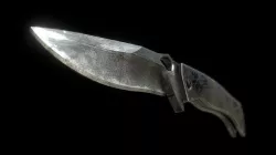 Alligator Knife Low-poly 3D model