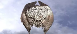Angel Clockwork Wall Art 2 3D model