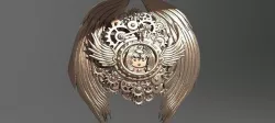 Angel Clockwork Wall Art 3D model